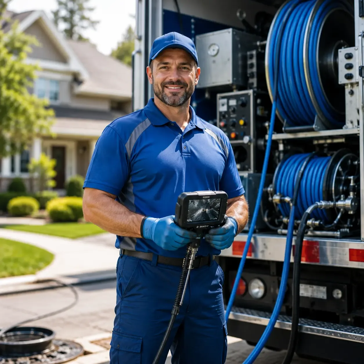Local outdoor drain cleaning specialists in New Boston, MI